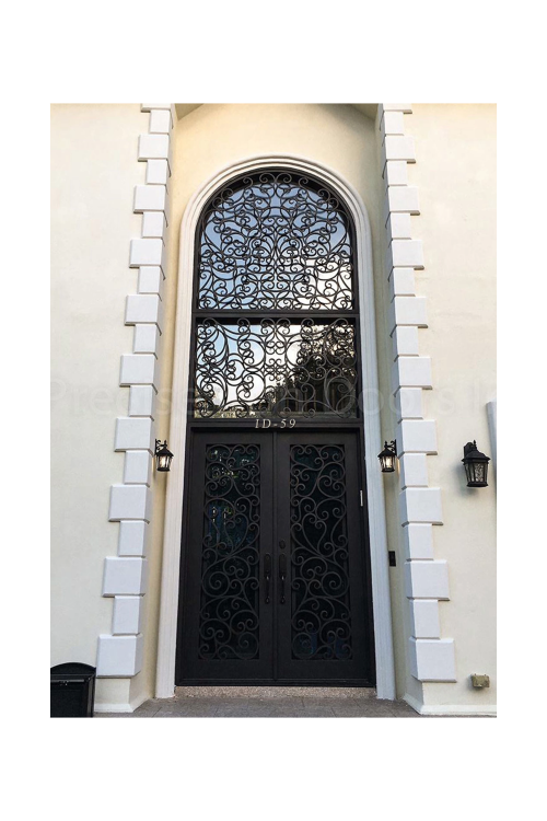Haven Archway Double Iron Door – Graceful Design by Nationwide Iron Works