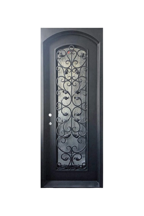 Rosewood Single Iron Door – Garden Trellis Inspired Design