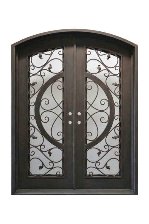 Aviary Double Iron Door – Custom Curves by Nationwide Iron Works
