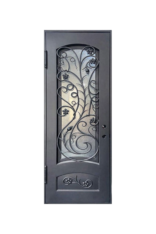 Twisted Vine wrought iron door with vine-inspired detailing and textured finish