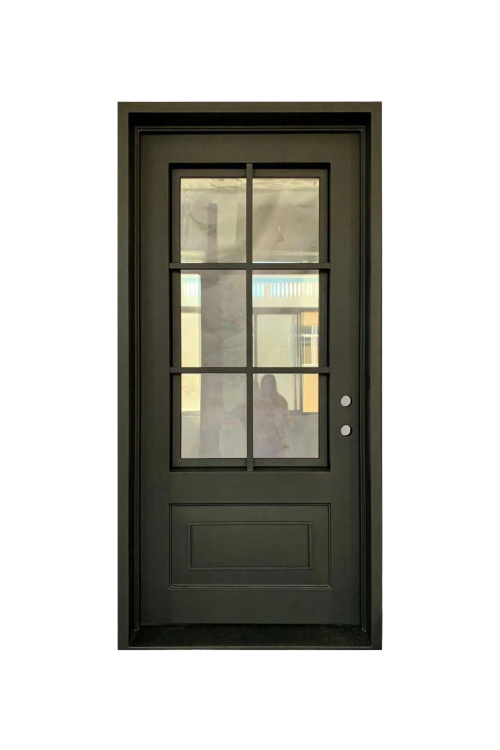 Tribeca Single Iron Door – Custom Iron Door Design for Urban Sophistication